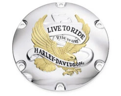 Harley Davidson Derby Cover Live To Ride Gold