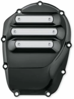 Harley Davidson Dominion Cam Cover - Gloss Black With Hilighted Slots