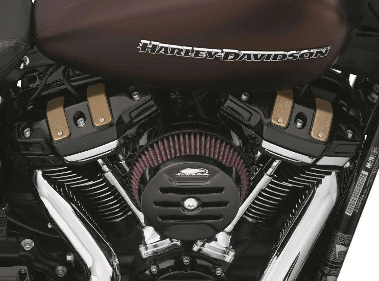 Harley Davidson Dominion Upper Rocker Box Covers - Gloss Black With Highlighted Slots – Bild 2