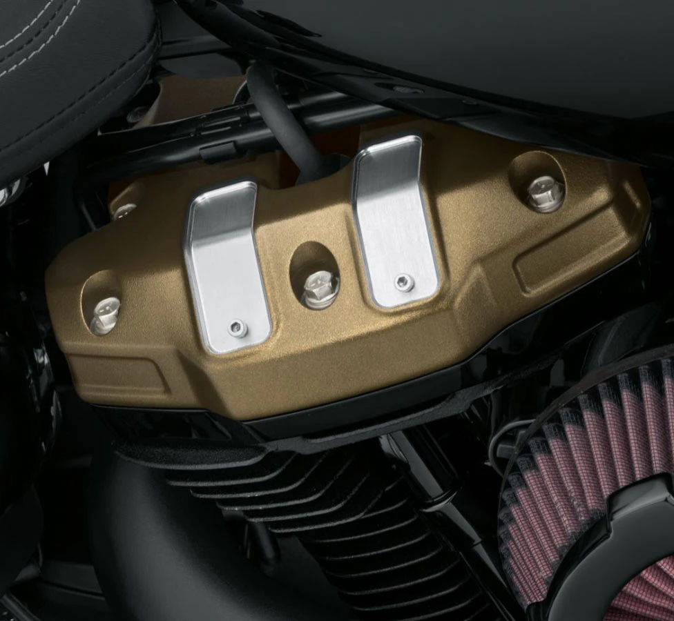 Harley Davidson Dominion Upper Rocker Box Covers - Bronze With Highlighted Slots – Bild 2
