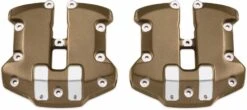 Harley Davidson Dominion Upper Rocker Box Covers - Bronze With Highlighted Slots