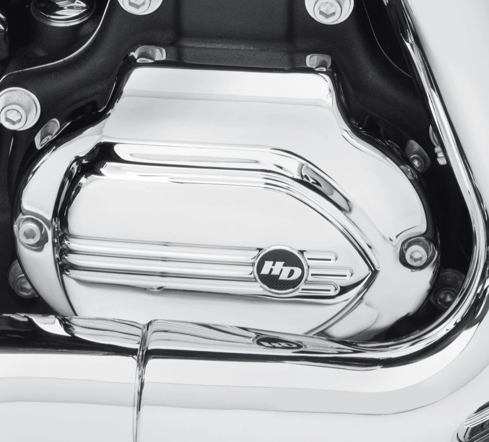 Harley Davidson Defiance Transmission Side Cover - Chrome – Bild 2