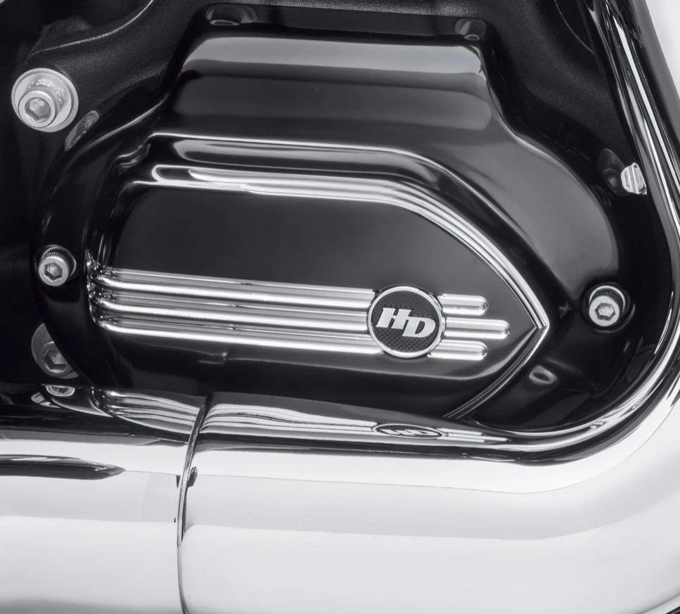 Harley Davidson Defiance Transmission Side Cover Black Cut – Bild 2