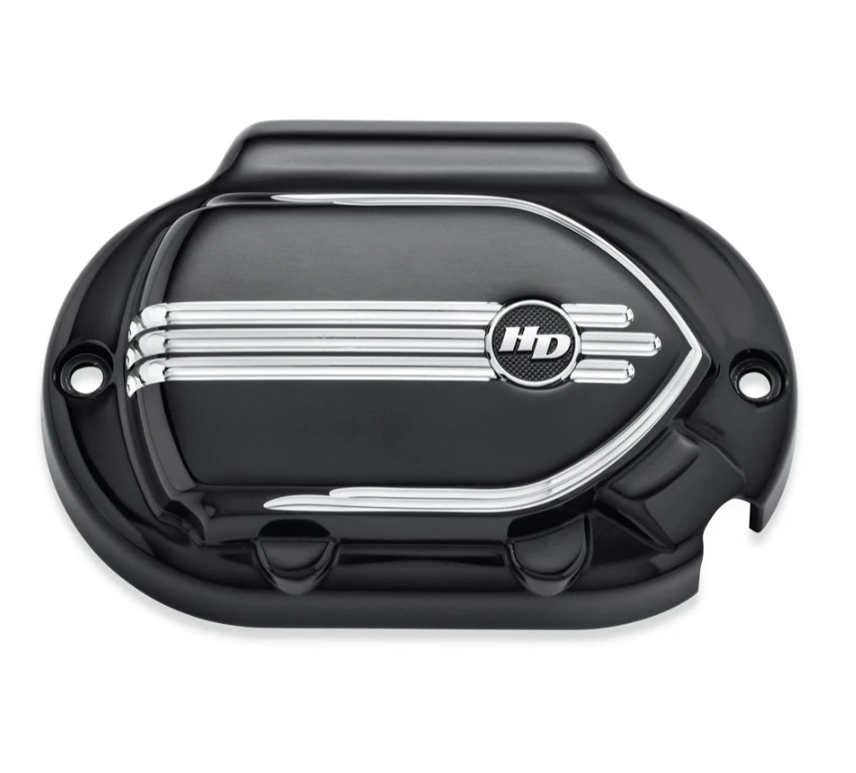Harley Davidson Defiance Transmission Side Cover Black Cut