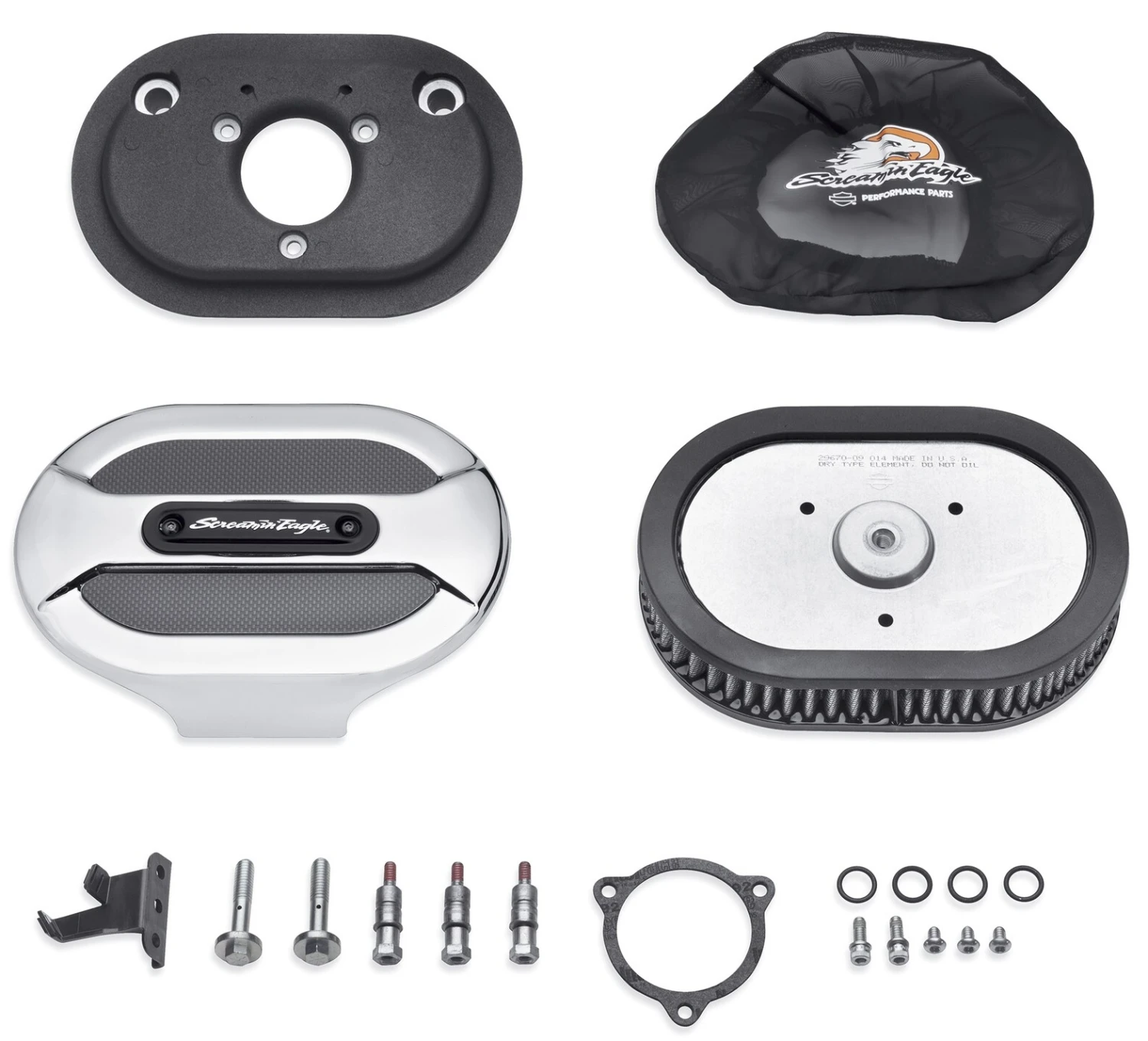 Harley Davidson Screamin Eagle Ventilator Elite Air Cleaner Kit Chrome