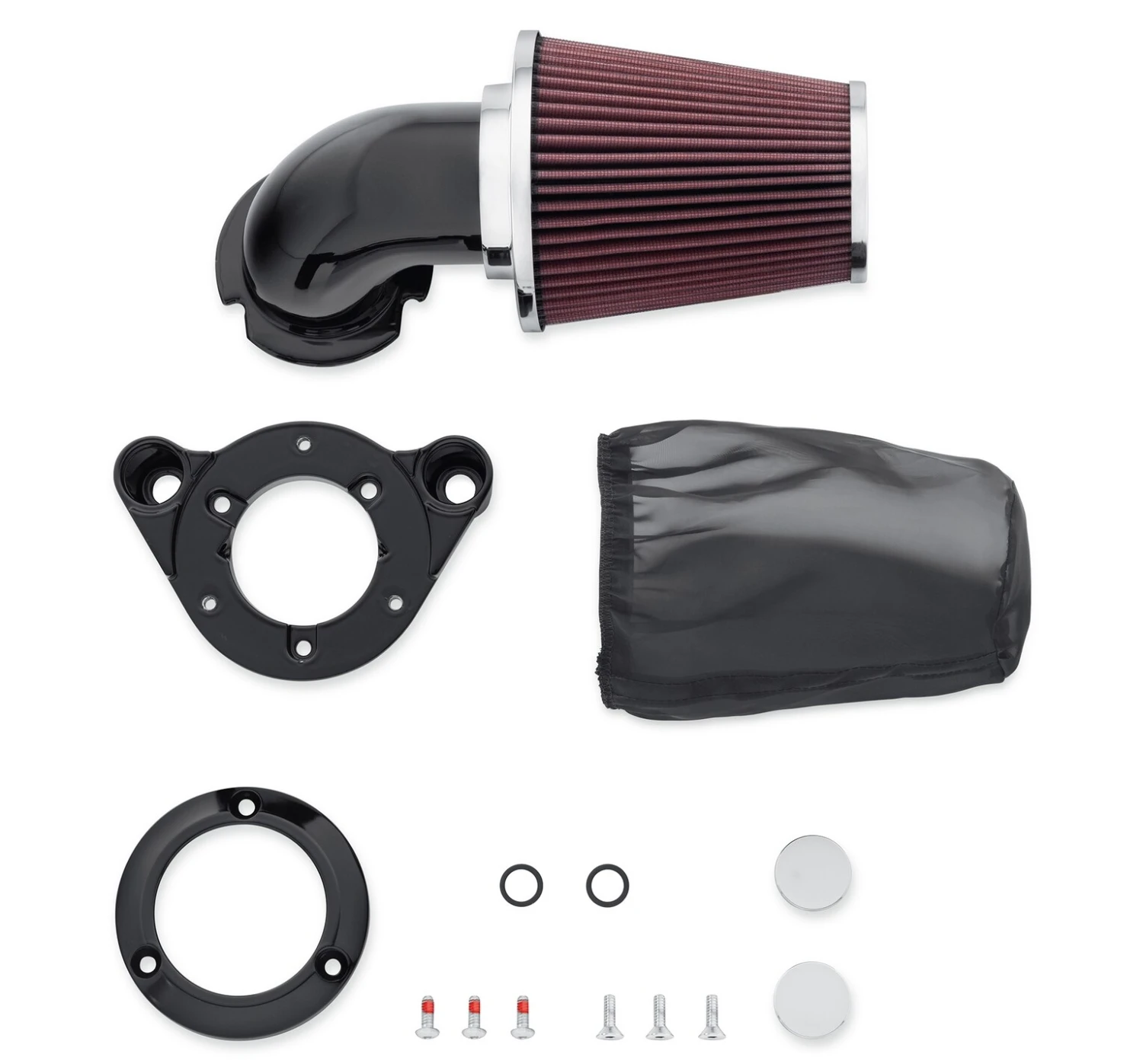 Harley Davidson Screamin' Eagle Heavy Breather Performance Air Cleaner Kit 58mm, Black – Bild 2