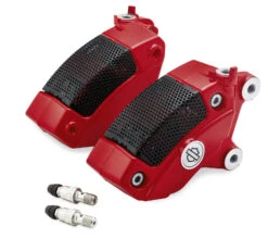 Harley Davidson Front Brake Caliper Kit Red - Dual Disc