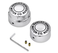 Harley Davidson Rear Axle Nut Cover Kit H-D Motor Co. Chrome