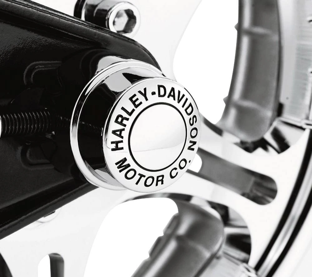 Harley Davidson Rear Axle Nut Cover Kit H-D Motor Co. Chrome – Bild 2