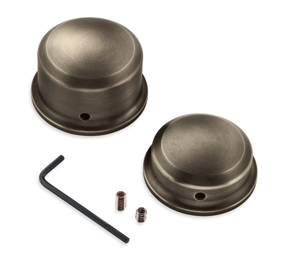Harley Davidson Rear Axle Nut Covers Brass