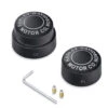 Harley Davidson Rear Axle Nut Covers H-D Motor Co. Black