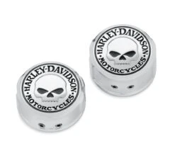Harley Davidson Swingarm Pivot Bolt Covers Willie G Skull