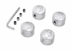 Harley Davidson Headbolt Covers Bar & Shield Chrome
