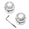 Harley Davidson Front Axle Nut Cover Kit H-D Motor Co. Chrome