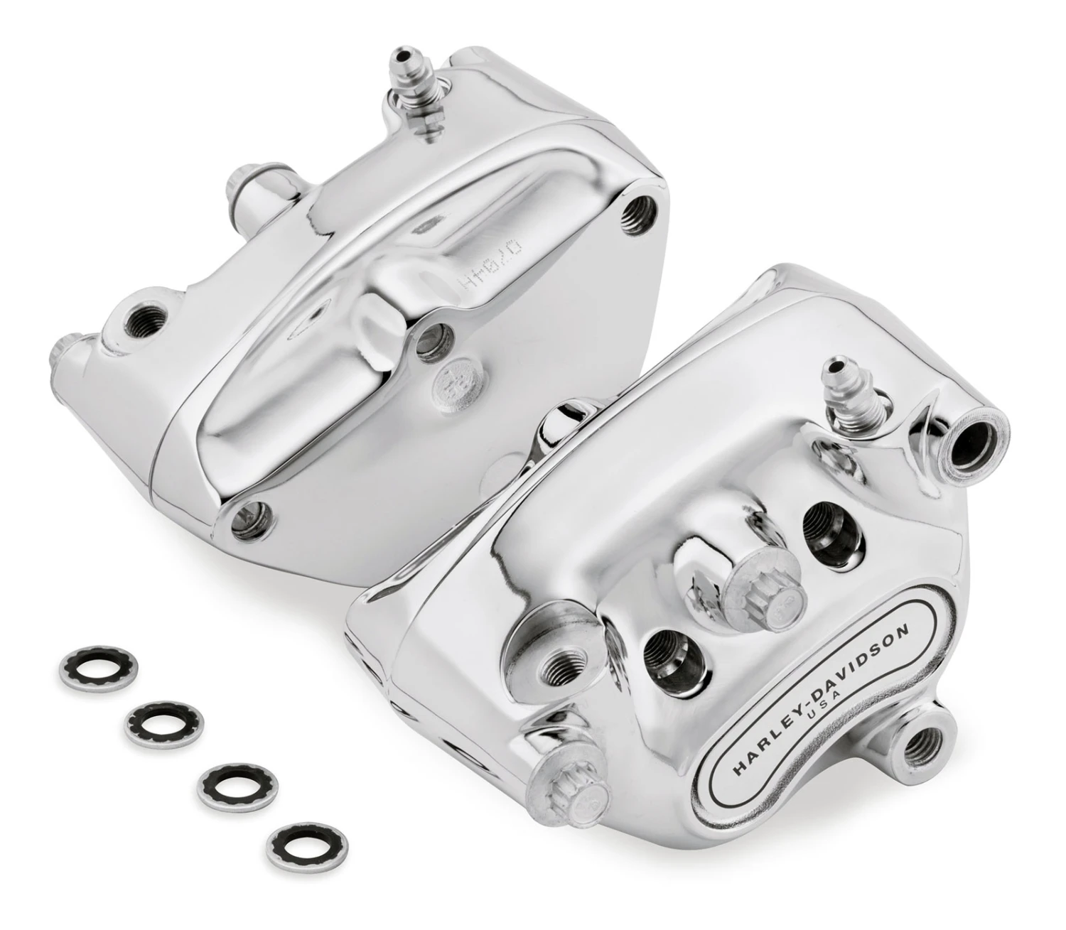Harley Davidson Front Caliper Dual Disc Kit , Chrome