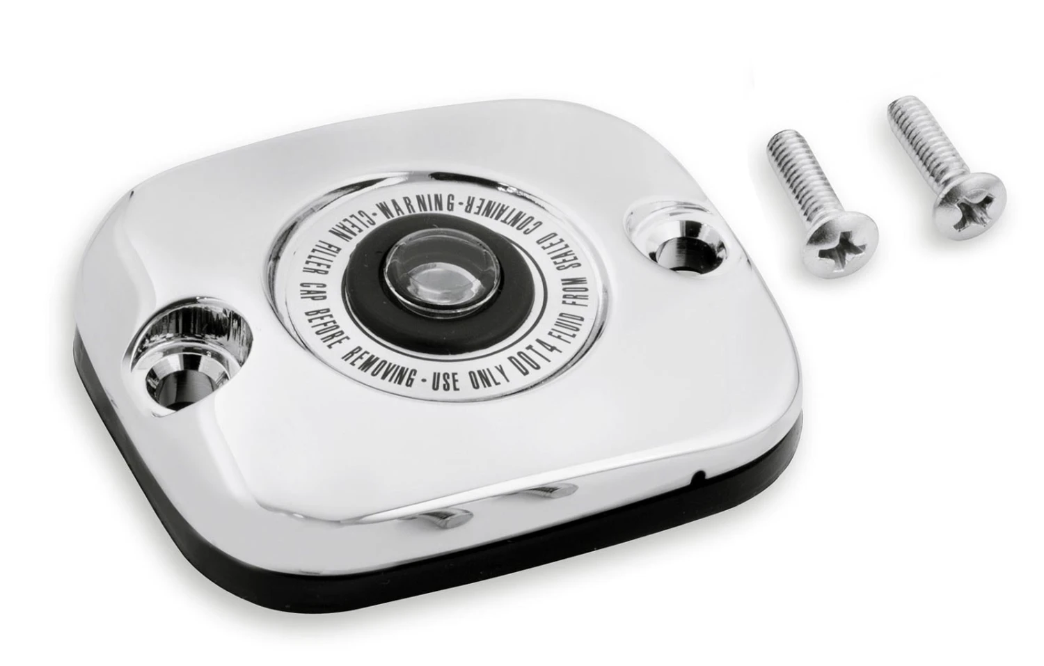 Harley Davidson Front Master Cylinder Cover Kit, Chrome