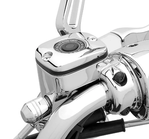 Harley Davidson Front Master Cylinder Cover Kit, Chrome – Bild 2
