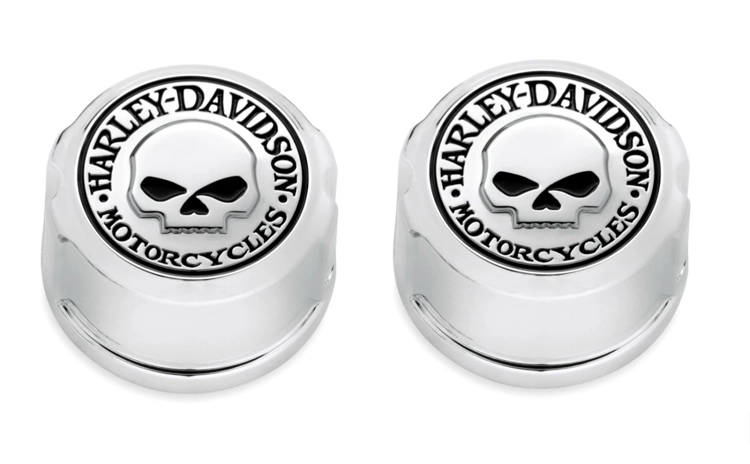 Harley Davidson Willie G Skull Swingarm Pivot Bolt Cover Kit