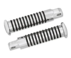 Harley Davidson O-Ring Footpegs With Etched Bar & Shield