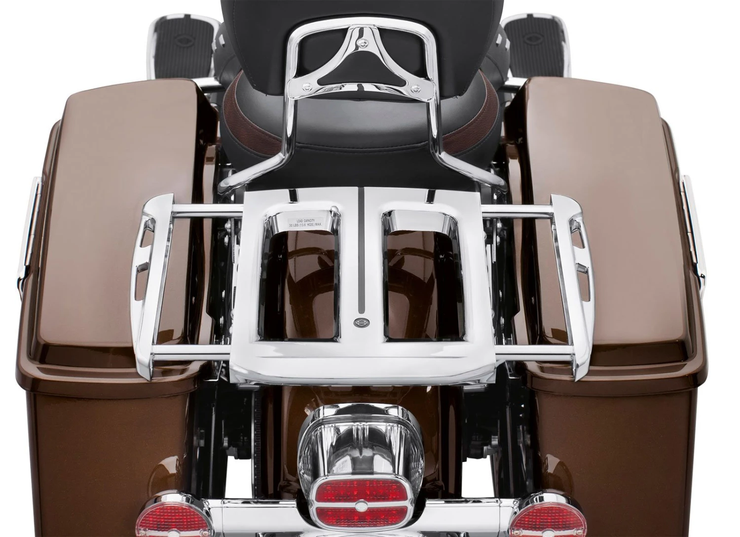 Harley Davidson Adjustable Two-Up Chrome Luggage Rack Chrome – Bild 2