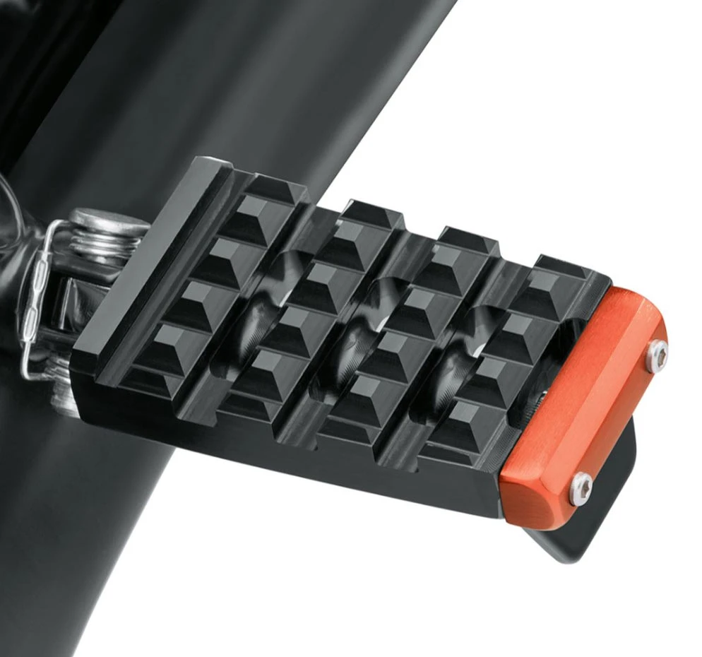 Harley Davidson Dominion Footpeg Trim Piece Brushed Orange – Bild 2
