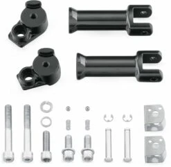 Harley Davidson Passenger Footpeg Mounting Kit Black