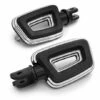 Harley Davidson Empire Large Rider Footpegs Black Cut
