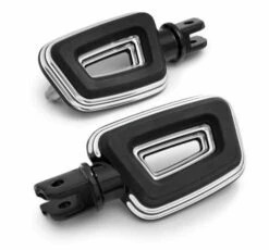 Harley Davidson Empire Large Rider Footpegs Black Cut