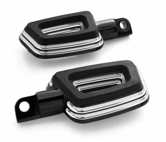 Harley Davidson Empire Highway Footpegs Black Cut