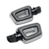 Harley Davidson Empire Passenger Footpegs Black Cut