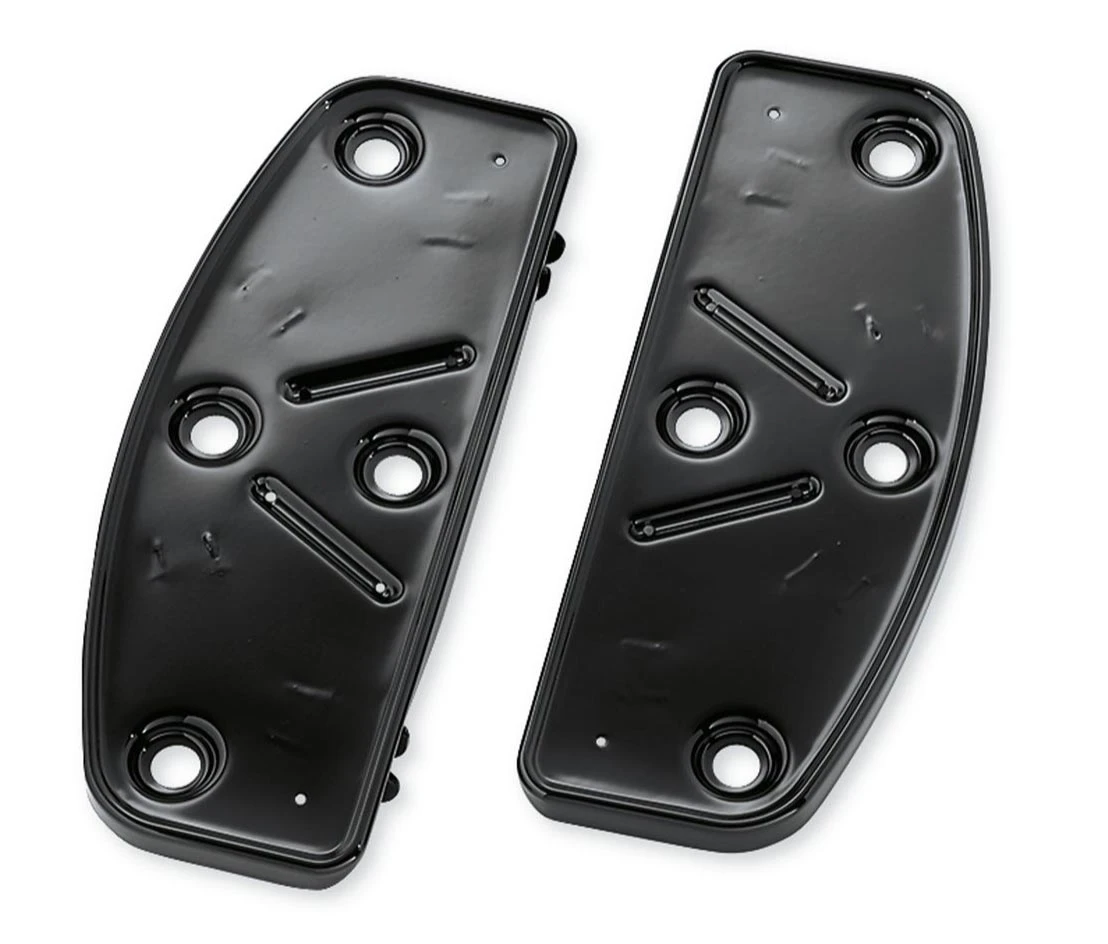 Harley Davidson Rider Footboard Pans Traditional Shape Black