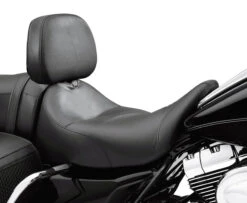 Harley Davidson Signature Series Solo Seat 16.5" With Rider Backrest