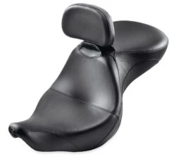 Harley Davidson Signature Seat With Rider Backrest 16" Smooth