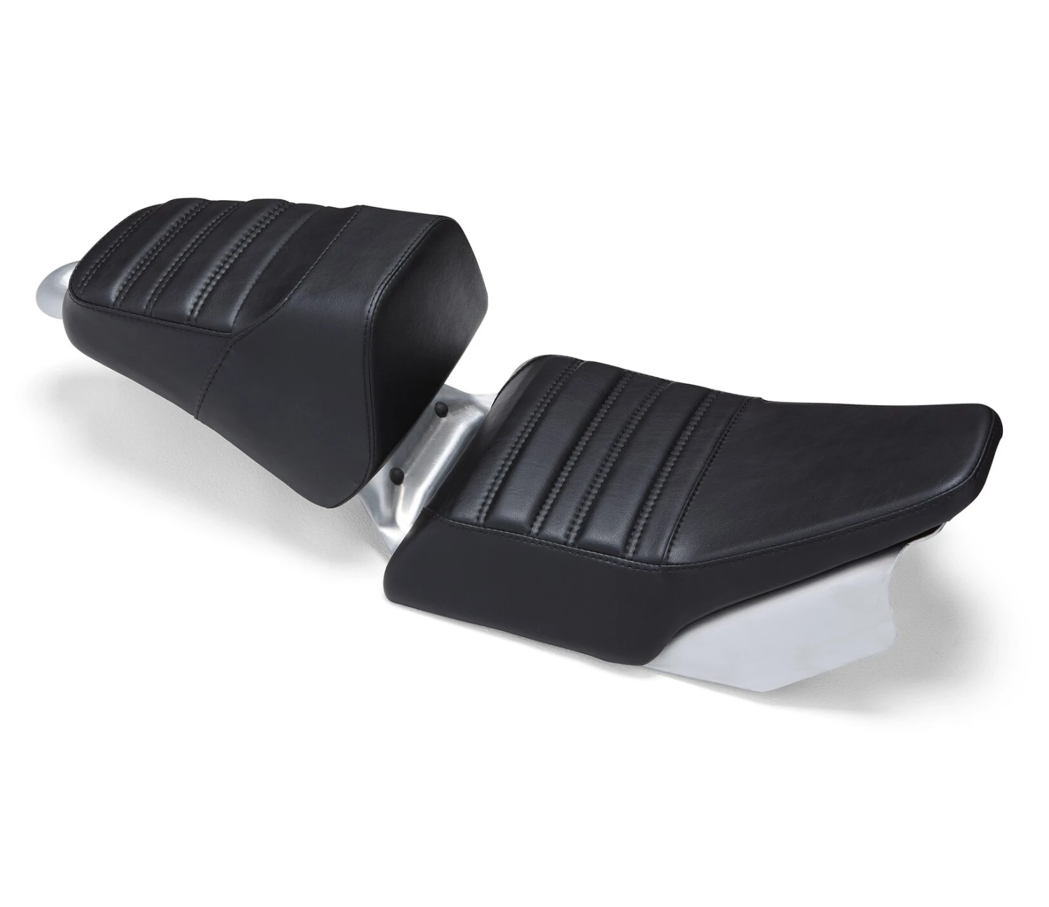 Harley Davidson Drag Seat 12" Brushed Alu & Black