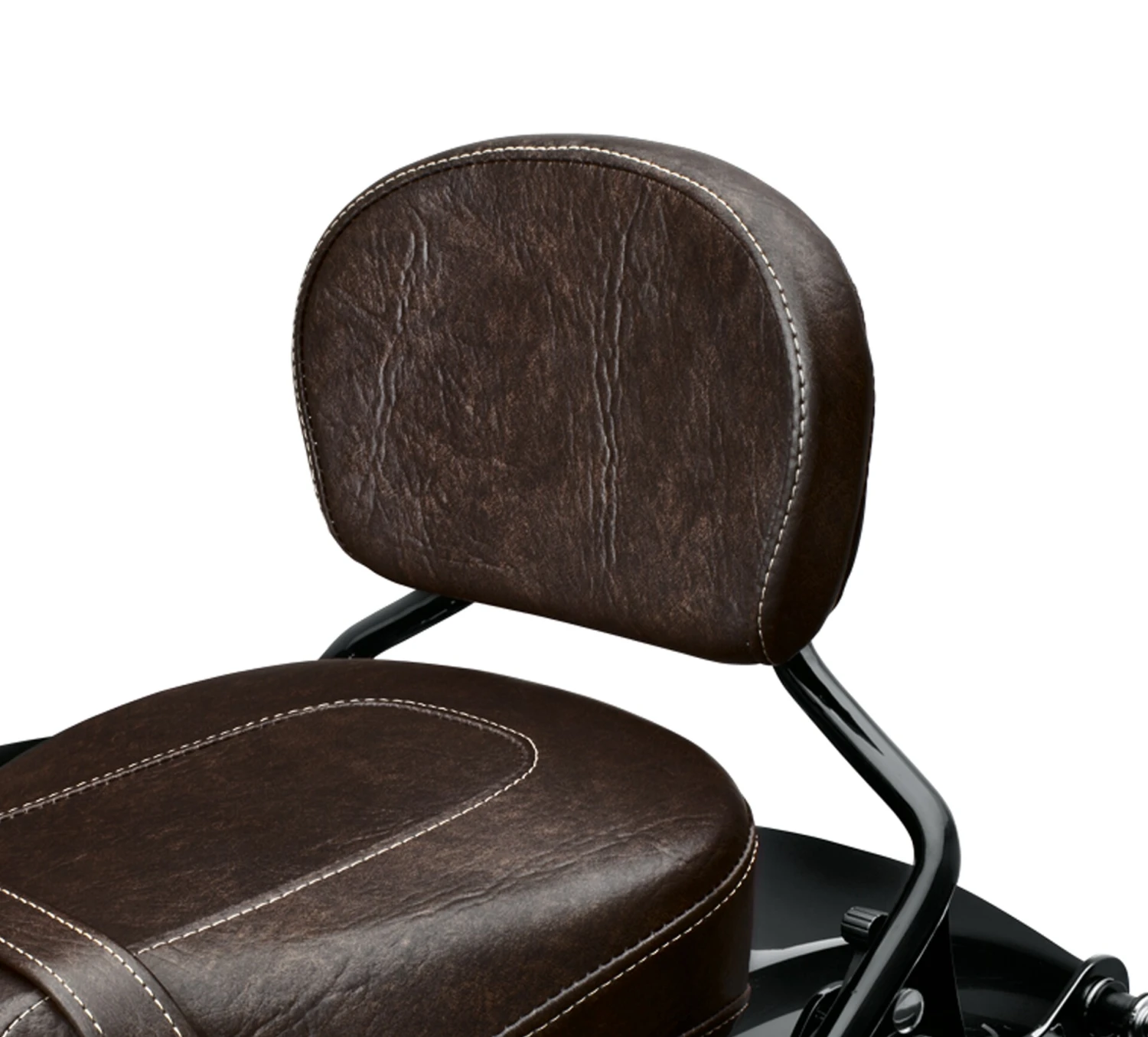 Harley Davidson Short Passenger Backrest Pad - Mahogany Brown – Bild 2