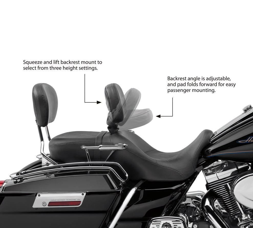 Harley Davidson Rider Backrest Road King Classic Style – Bild 3