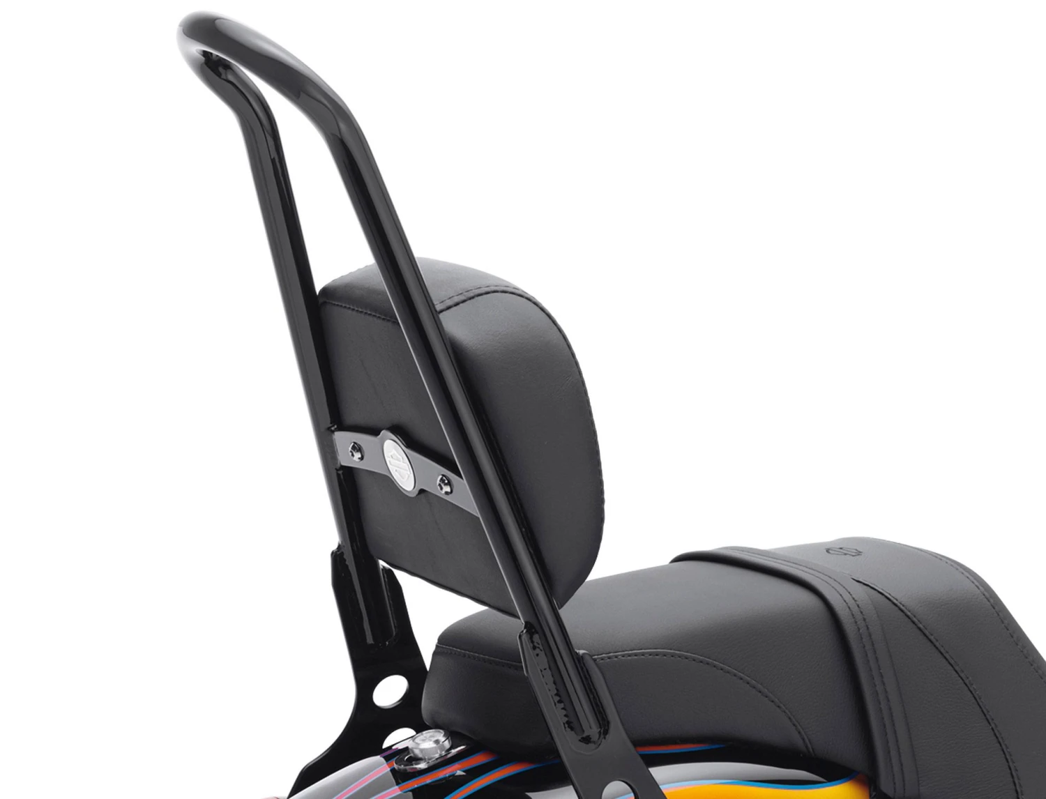 Harley Davidson Passenger Backrest Pad Leather Smooth Black – Bild 3