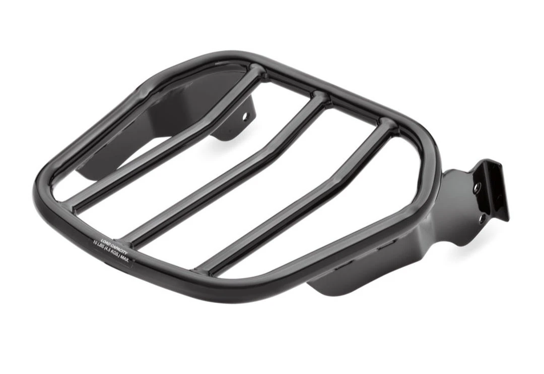 Harley Davidson Custom Tapered Sport Luggage Rack Gloss Black