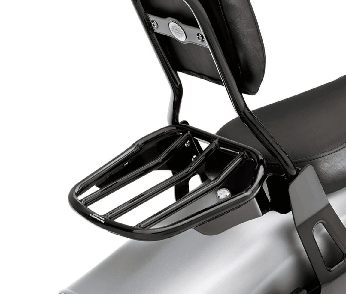 Harley Davidson Custom Tapered Sport Luggage Rack Gloss Black – Bild 2