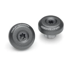 Harley Davidson Adversary Hand Grip End Caps Gray