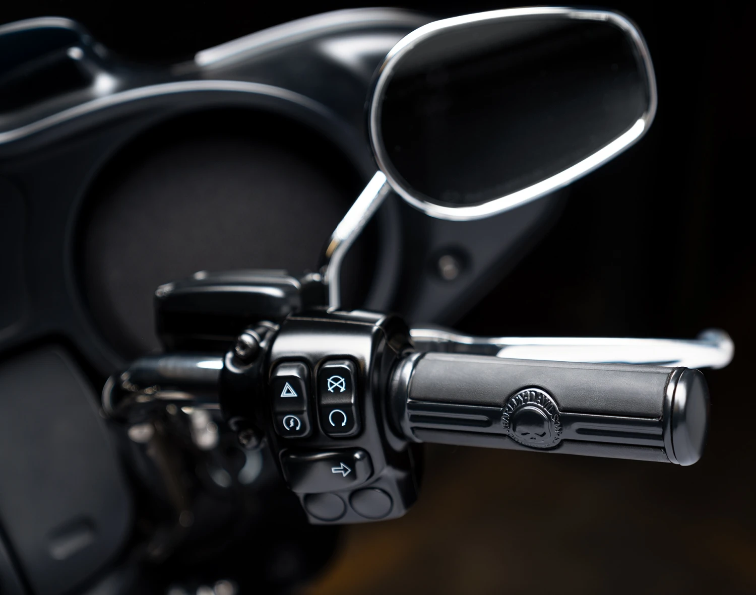 Harley Davidson Willie G Skull Hand Grips Black – Bild 3