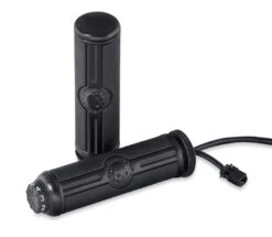 Harley Davidson Willie G Skull Hand Grips Heated Black