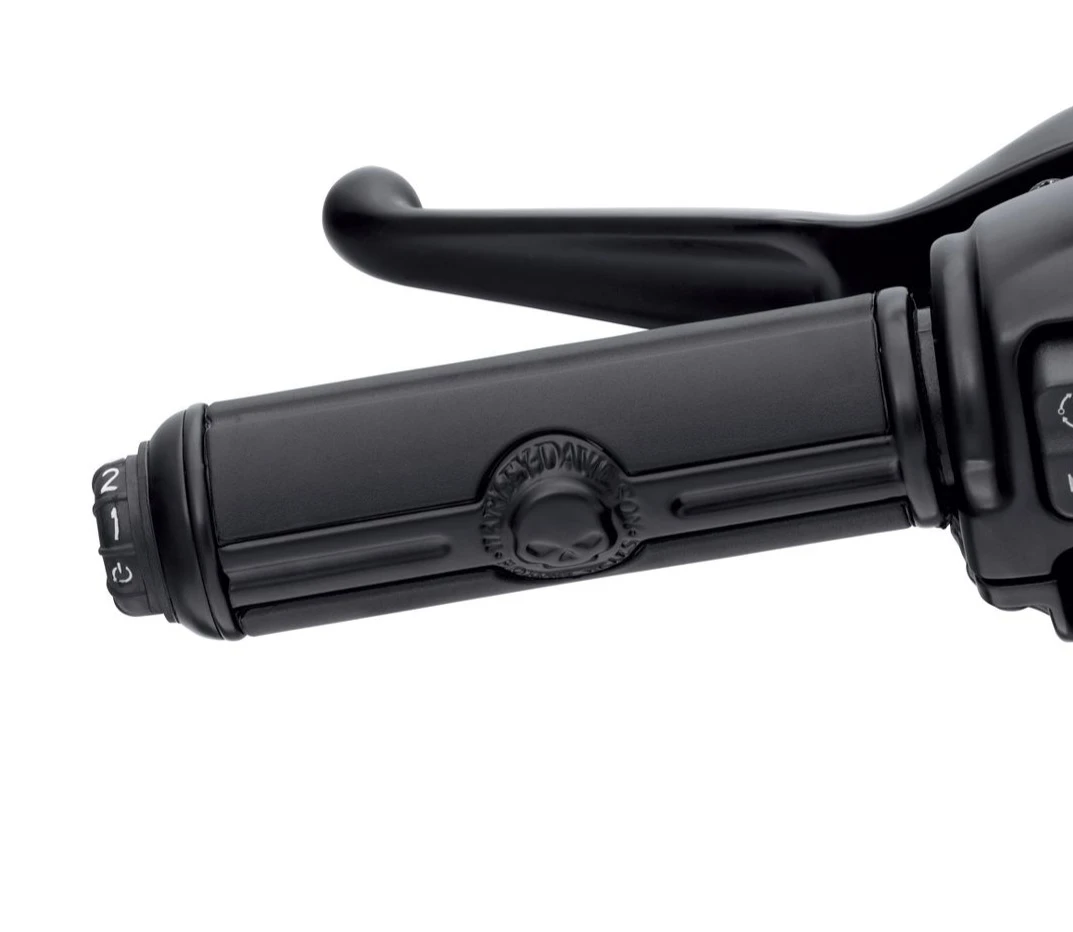 Harley Davidson Willie G Skull Heated Hand Grips Black – Bild 2
