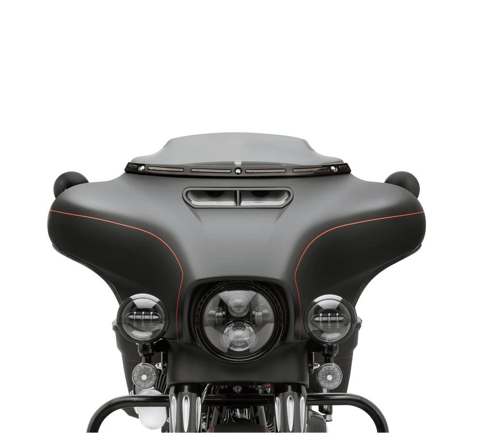 Harley Davidson Illuminated Windshield Trim, Black – Bild 2