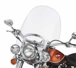Harley Davidson King-Size Nostalgic Detachable Windshield 21" Clear