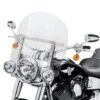 Harley Davidson King-Size Detachable Windshield 18" Clear & Polished Braces