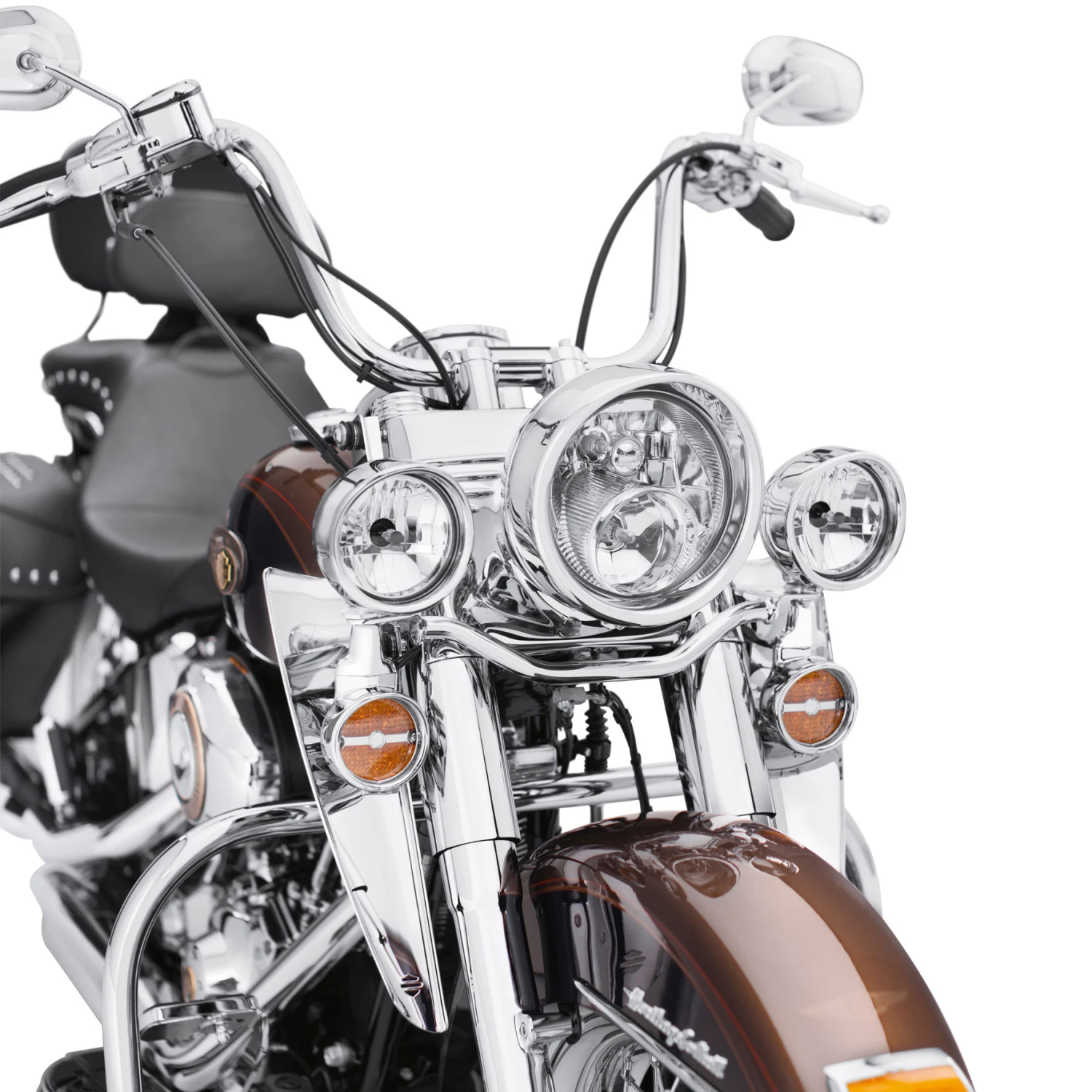 Harley Davidson Fork-Mount Wind Deflector Chrome – Bild 2