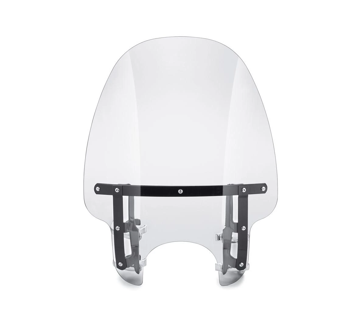 Harley Davidson Quick Release Compact Windshield 19" Clear & Black Braces