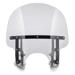 Harley Davidson Quick Release Compact Windshield 15" Light Smoke & Black Braces