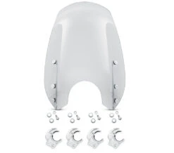 Harley Davidson Wind Splitter Quick-Release Windshield 19" Light Smoke & Polished